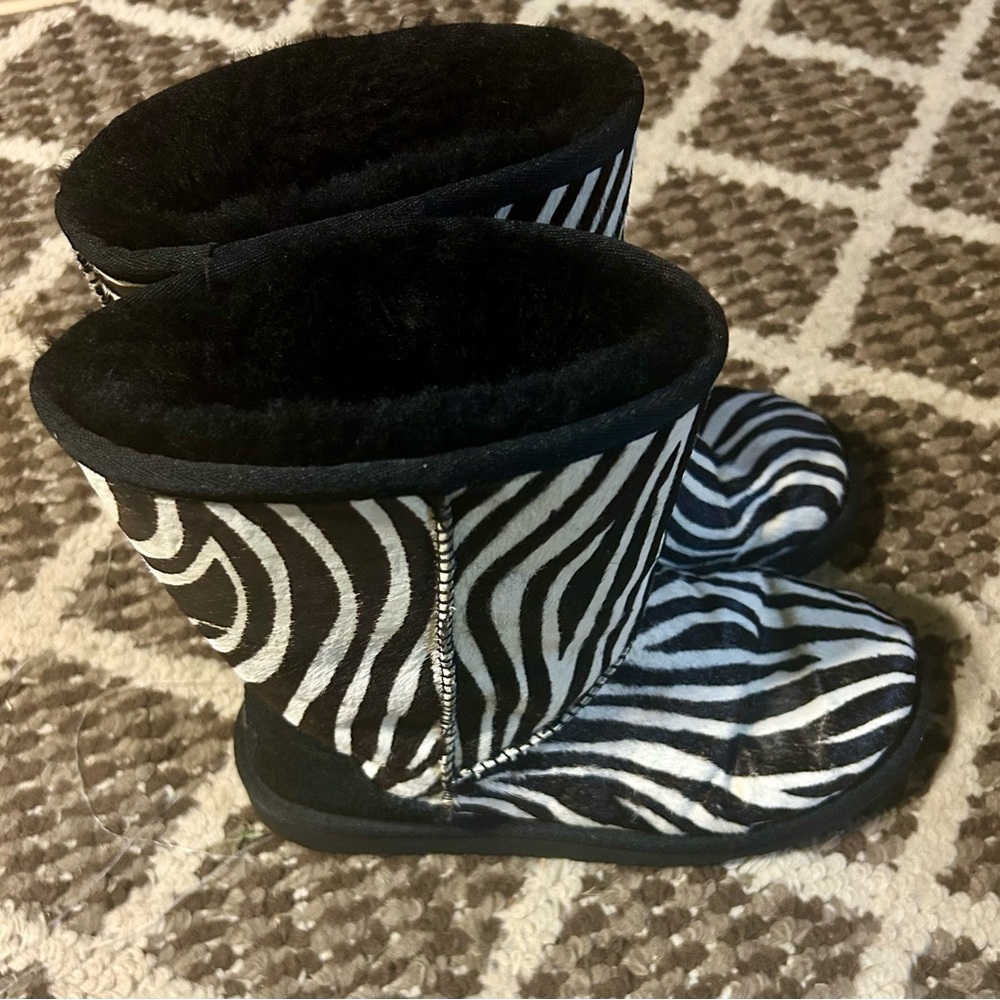 Zebra Hair Print UGG boots (Las) - Picture 3 of 4